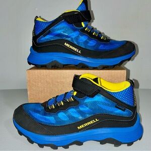 Merrell Moab Speed Mid Waterproof Hiking Shoes Big Boys 5.5